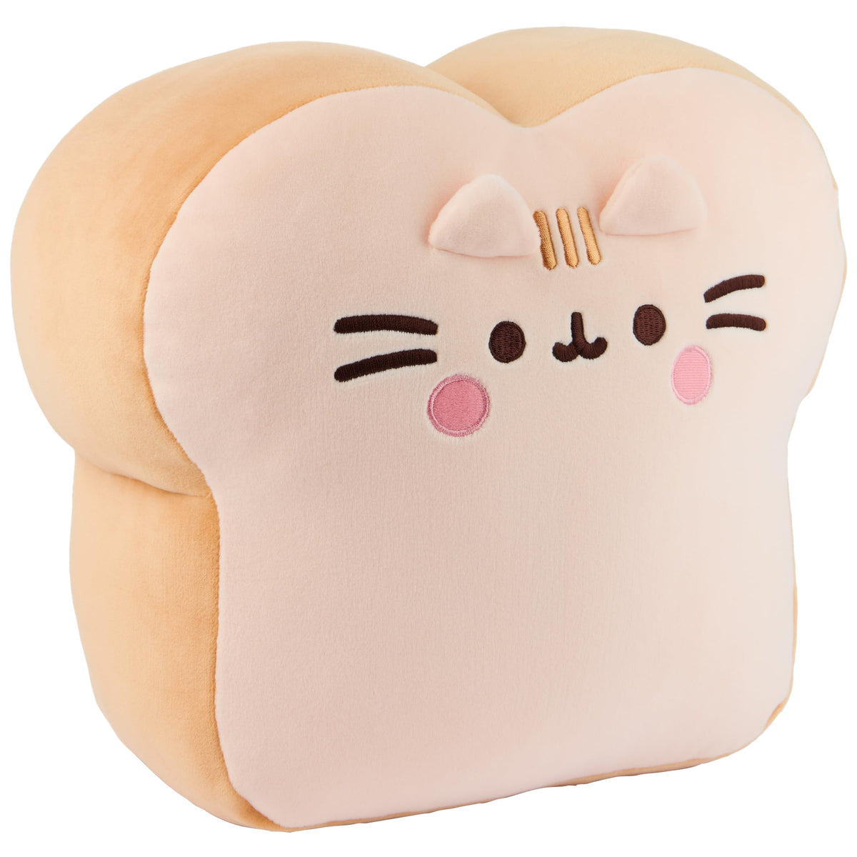 Pusheen Squisheen with embroidered face details and velvety fur