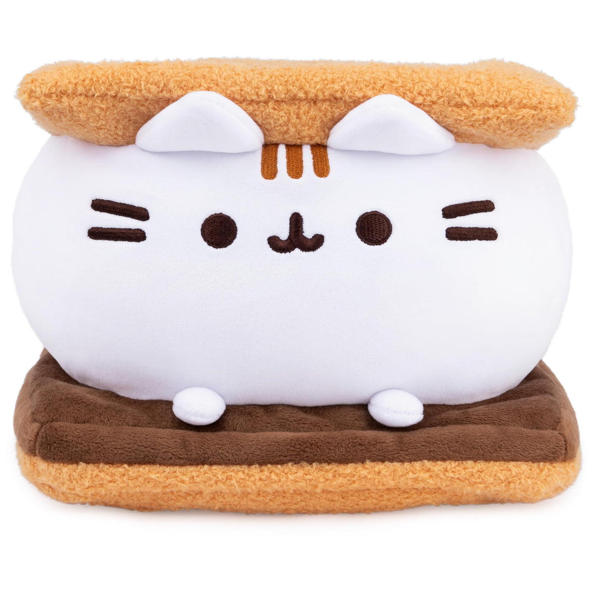 GUND Pusheen marshmallow on chocolate pose invites cozy play