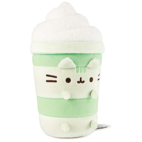 GUND Pusheen Matcha Latte plush close-up of the foam swirl and green stripes