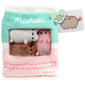 GUND Pusheen Meowshmallows surface-washable plush is easy to clean
