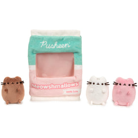 GUND Pusheen Meowshmallows bag front view for display and collection