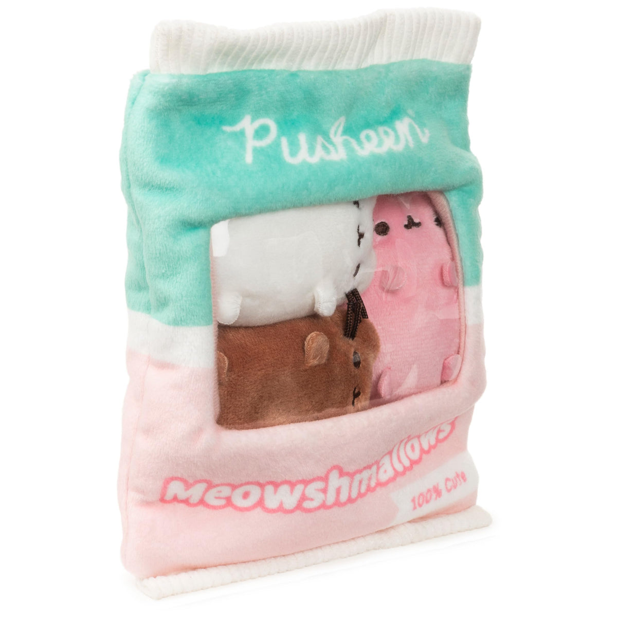 GUND Pusheen Meowshmallows Velcro top keeps contents secure