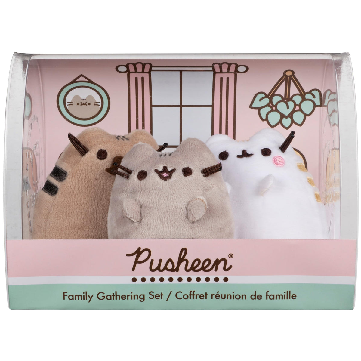 GUND Pusheen mom plush collector set for cozy family moments and display.