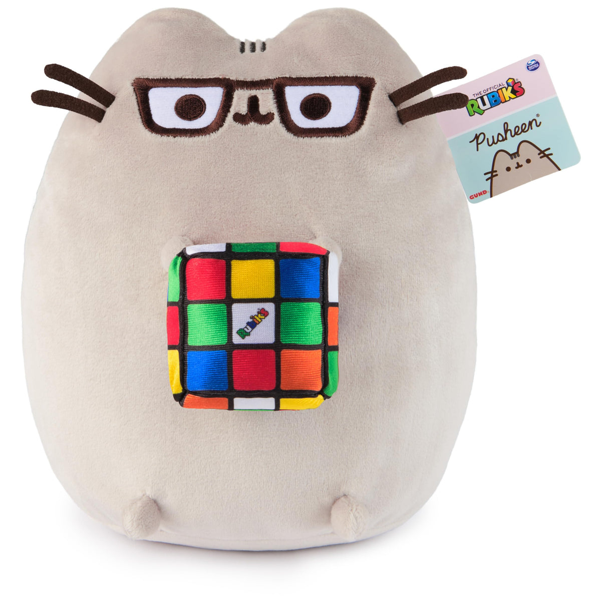 GUND Pusheen packaging in poly bag, ready for gifting.