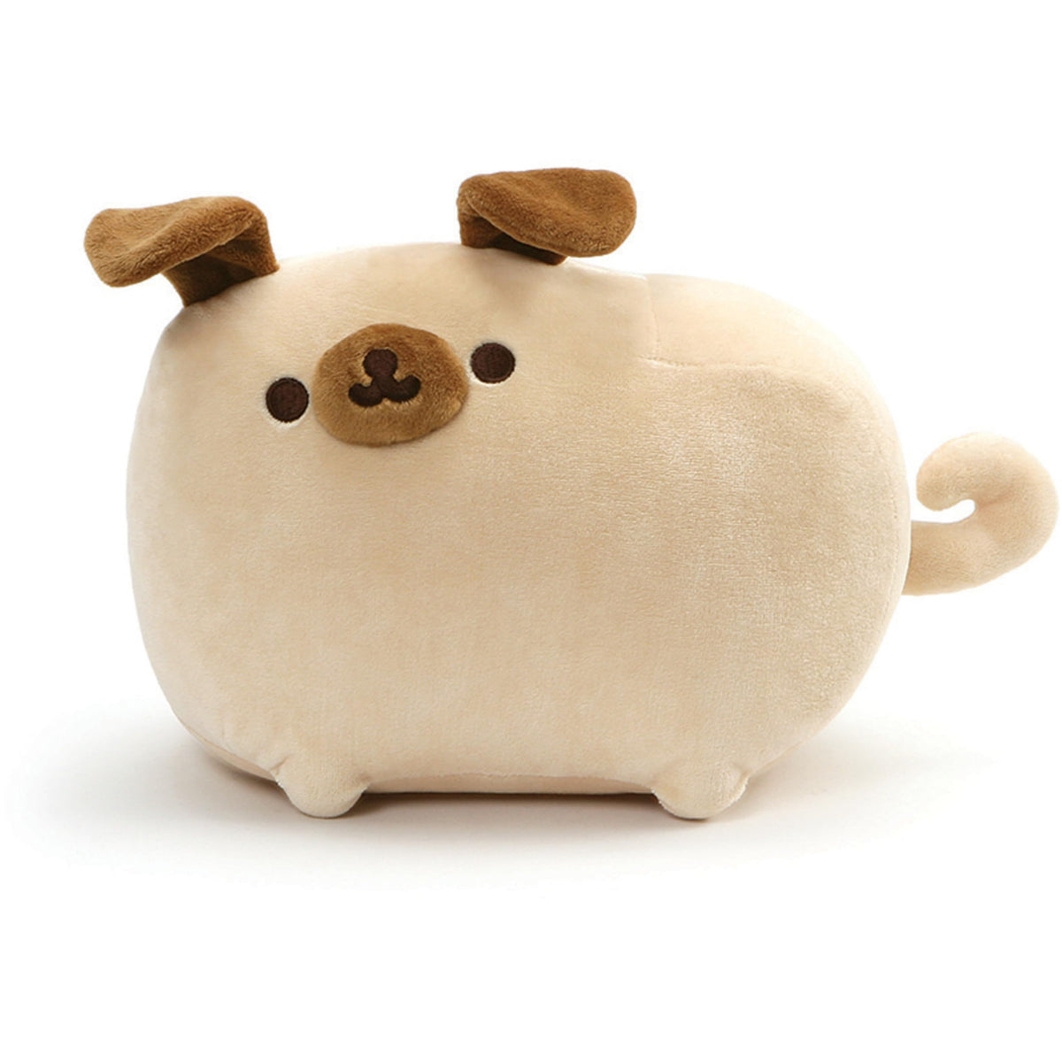 GUND Pusheen Pugsheen plush dog with poseable ears, a cuddly companion for play and display.