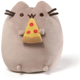 GUND Pusheen Snackable Pizza Plush full-body view, a cozy cuddle buddy and decor accent.