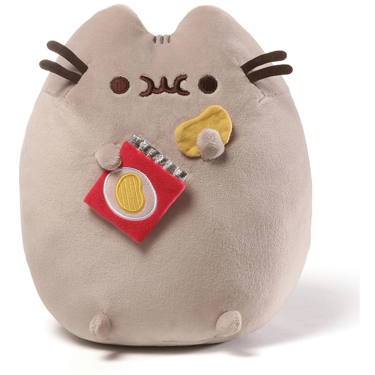 GUND Pusheen Snackables potato chip cat plush, cozy cuddle companion for play and display