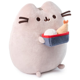 GUND Pusheen gray plush body, soft and huggable for soothing play and display.