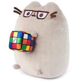 GUND Pusheen soft gray plush, cozy cuddle partner for fans.