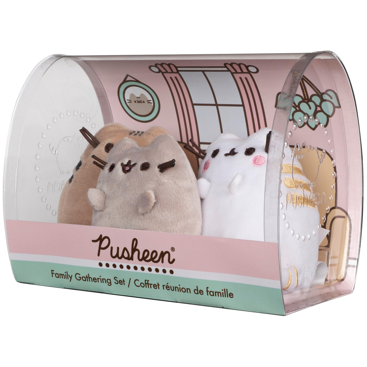 GUND Pusheen soft huggable plush emphasizes comforting texture.