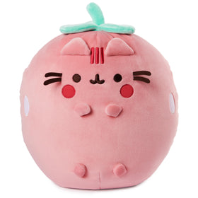 GUND Pusheen Strawberry Squisheen 11-inch plush front view for hugs