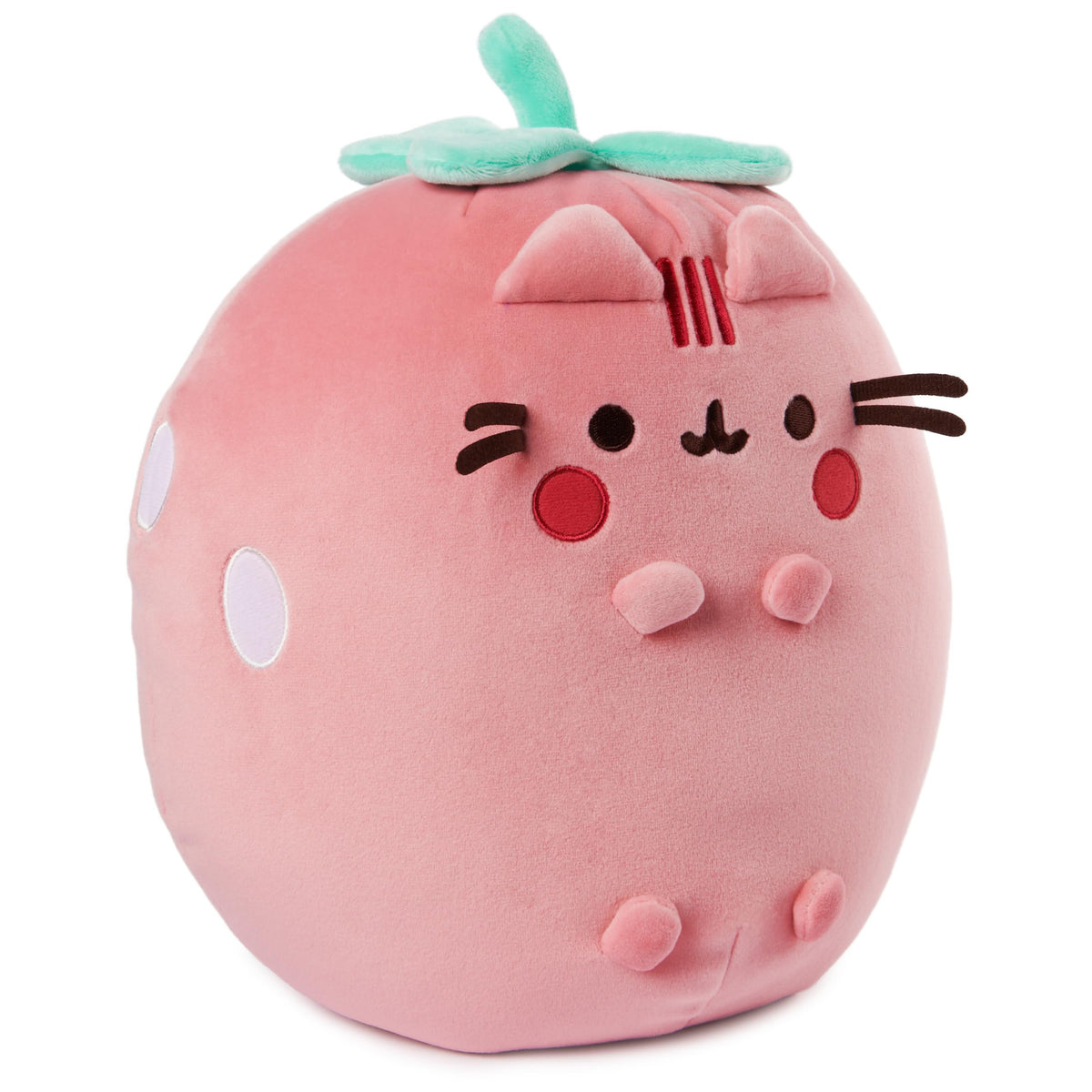 GUND Pusheen Squisheen white seeds detail adds cute texture
