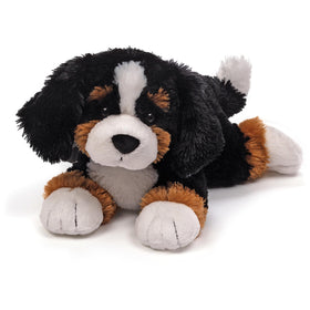 GUND Randle 13-inch Bernese Mountain Dog plush with soft fur for comforting snuggles.