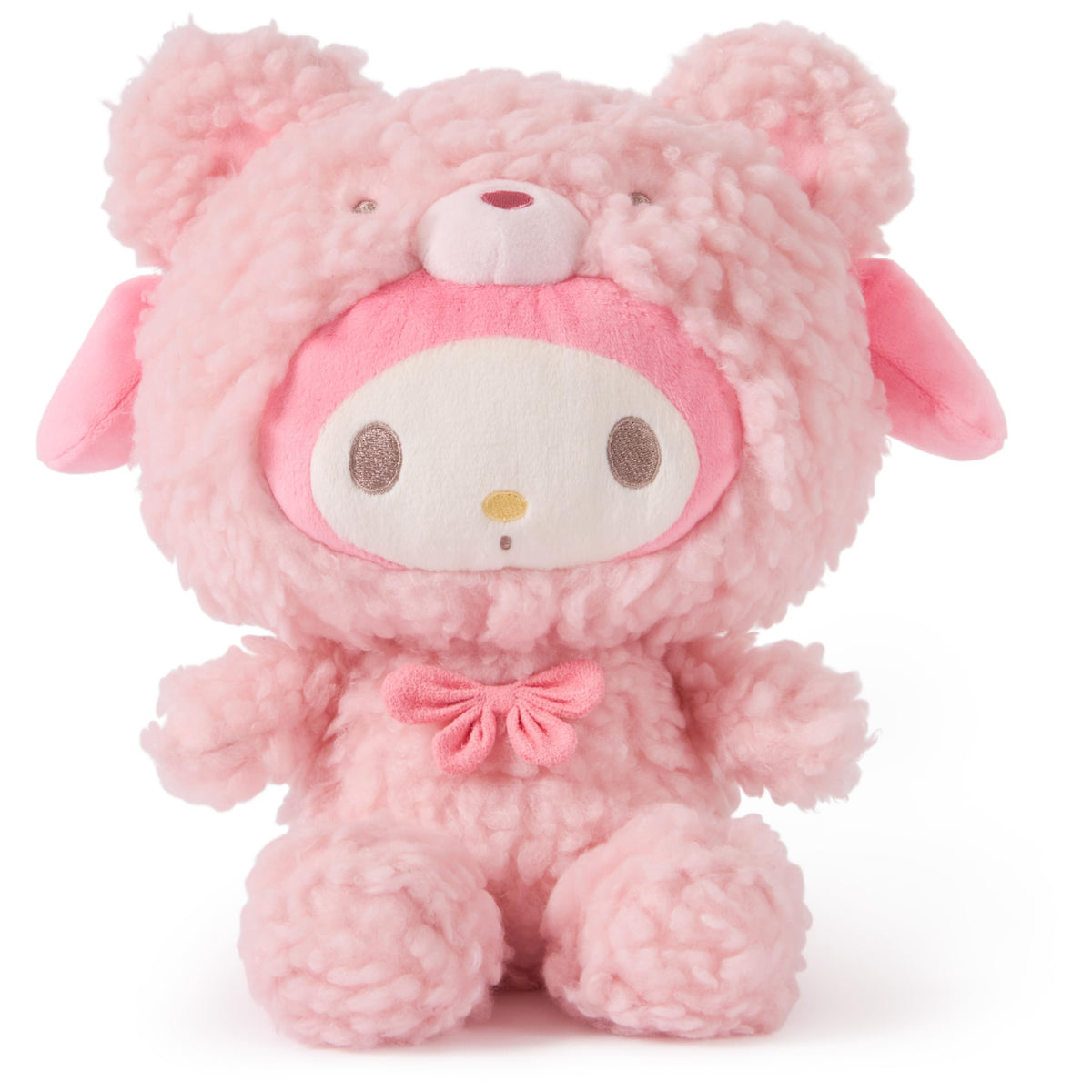 GUND Sanrio Hello Kitty My Melody Cafe Latte Teddy Bear Plush front view for cuddling