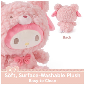 GUND My Melody Cafe Latte teddy bear plush stands 10 inches tall for display