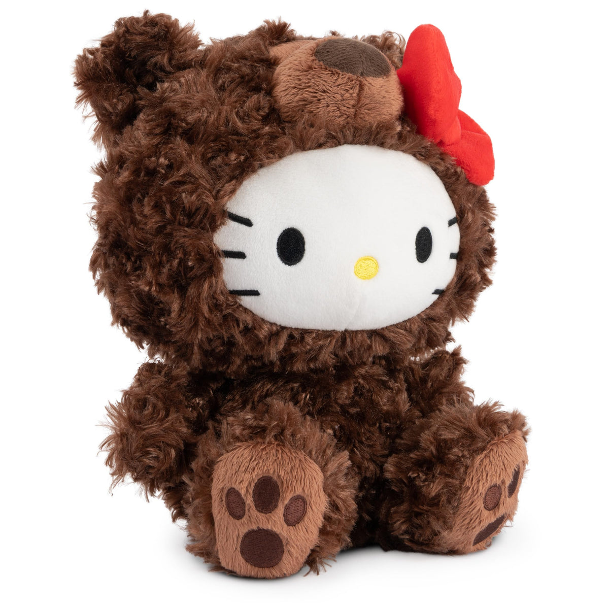 Embroidered face and paws on the Hello Kitty Philbin plush for lasting detail.