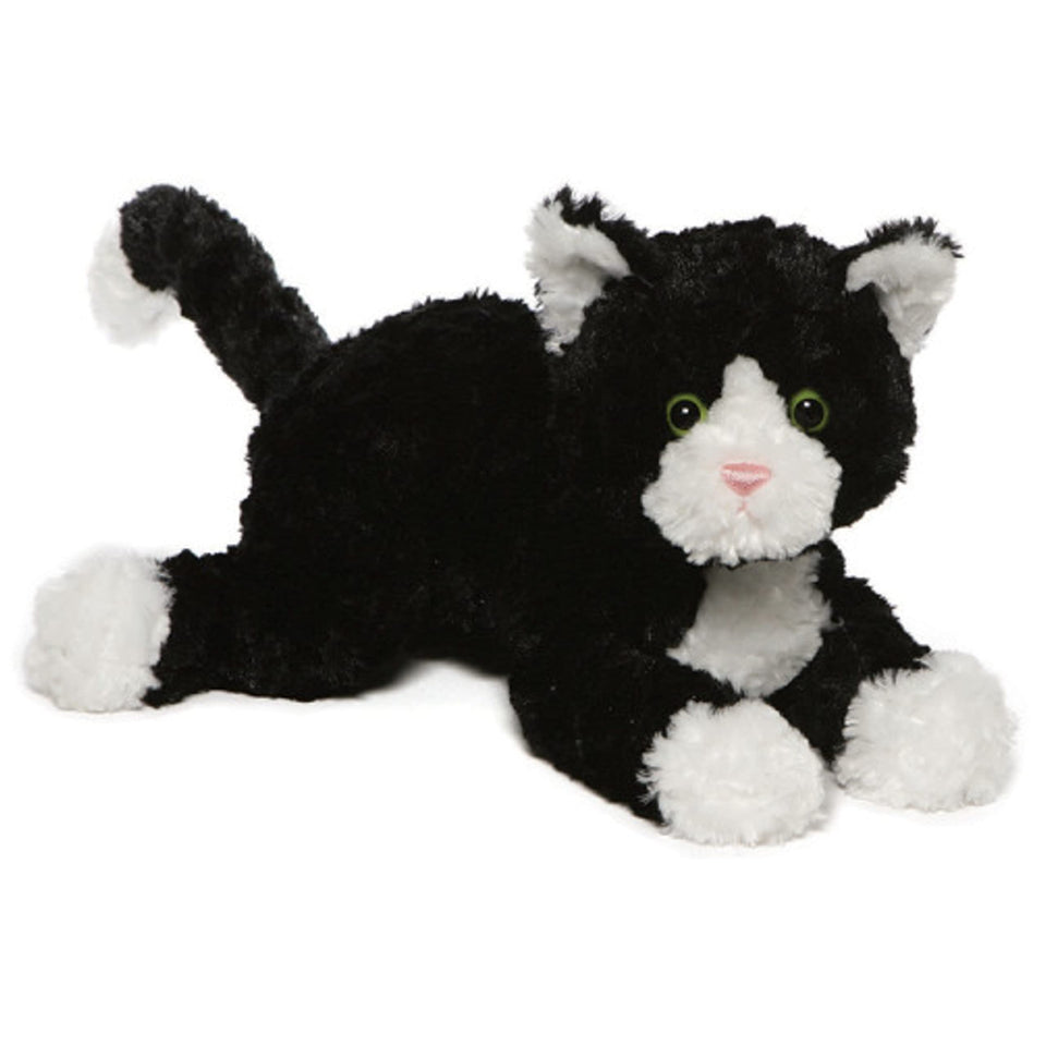 GUND Sebastian tuxedo cat plush in poseable stance for play or display