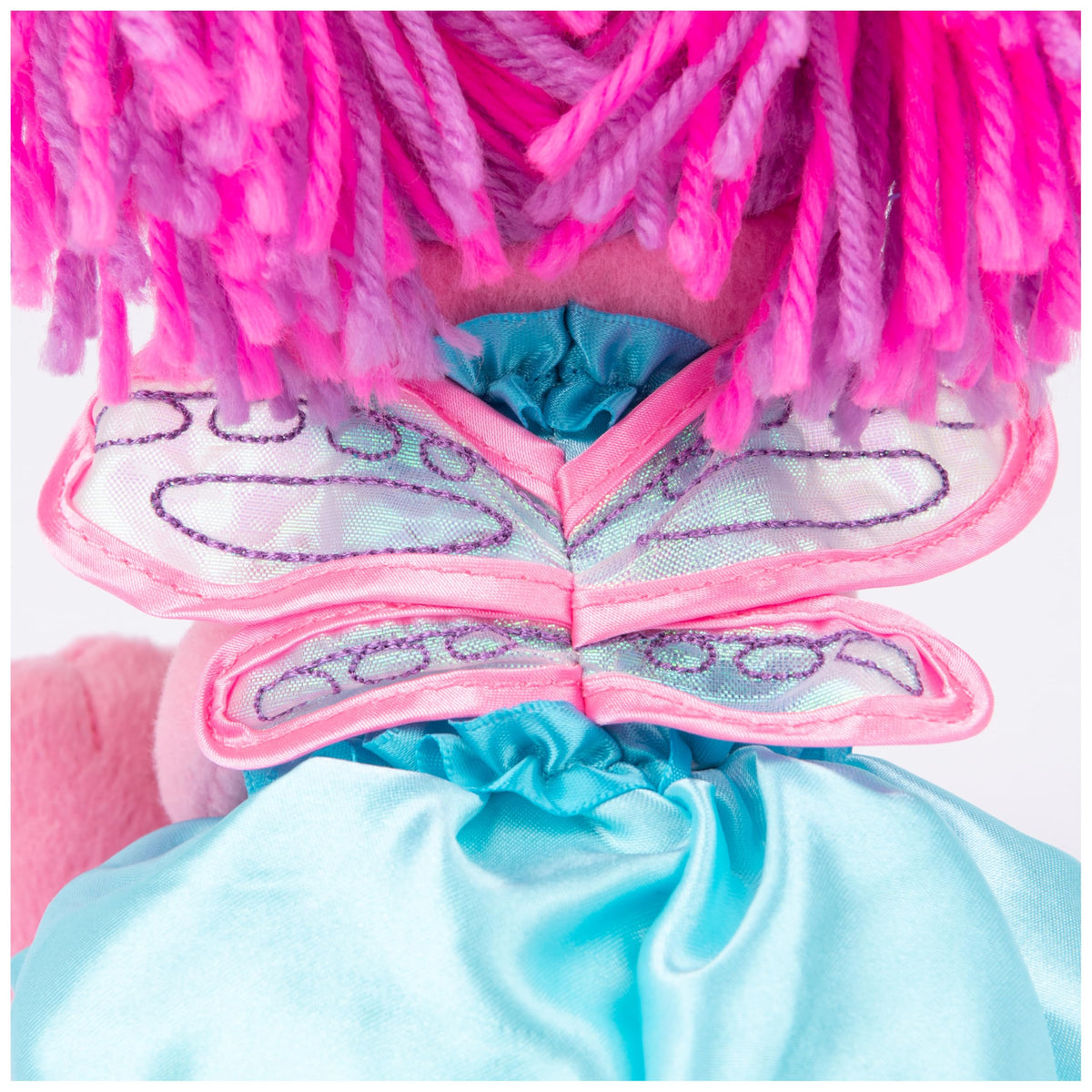 Surface-washable Abby Cadabby plush from GUND for easy cleanup.