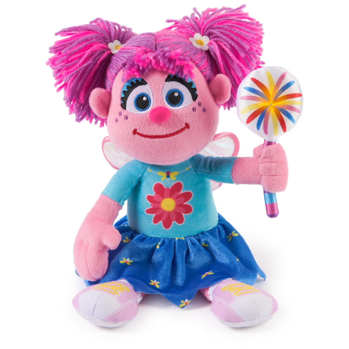 GUND Abby Cadabby plush with light-up wand emits amber glow for bedtime comfort
