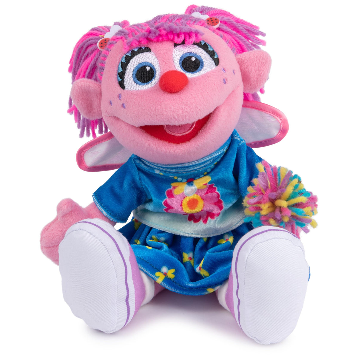 GUND Abby Cadabby plush with iridescent wings for imaginative play and cuddles.