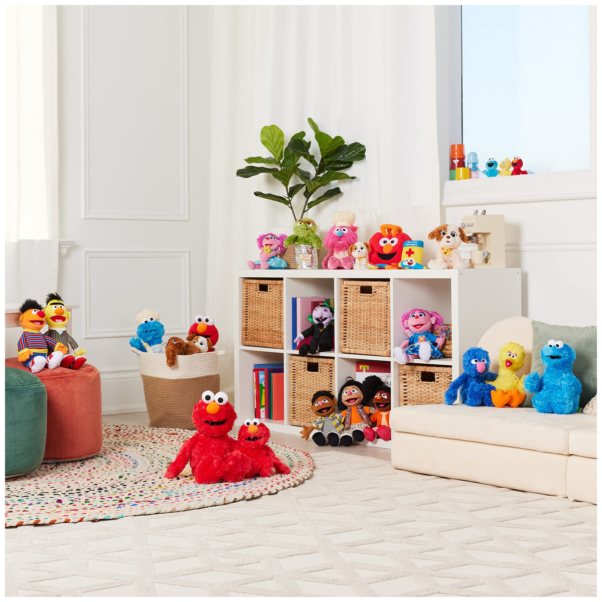 GUND Cookie Monster plush adds charm to shelves or desks.