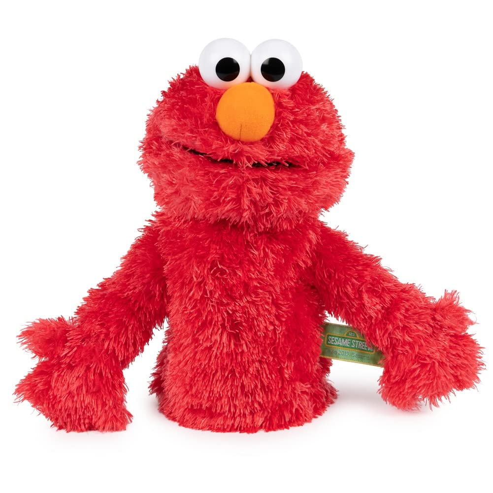 GUND Sesame Street Elmo hand puppet in 11-inch size for imaginative play