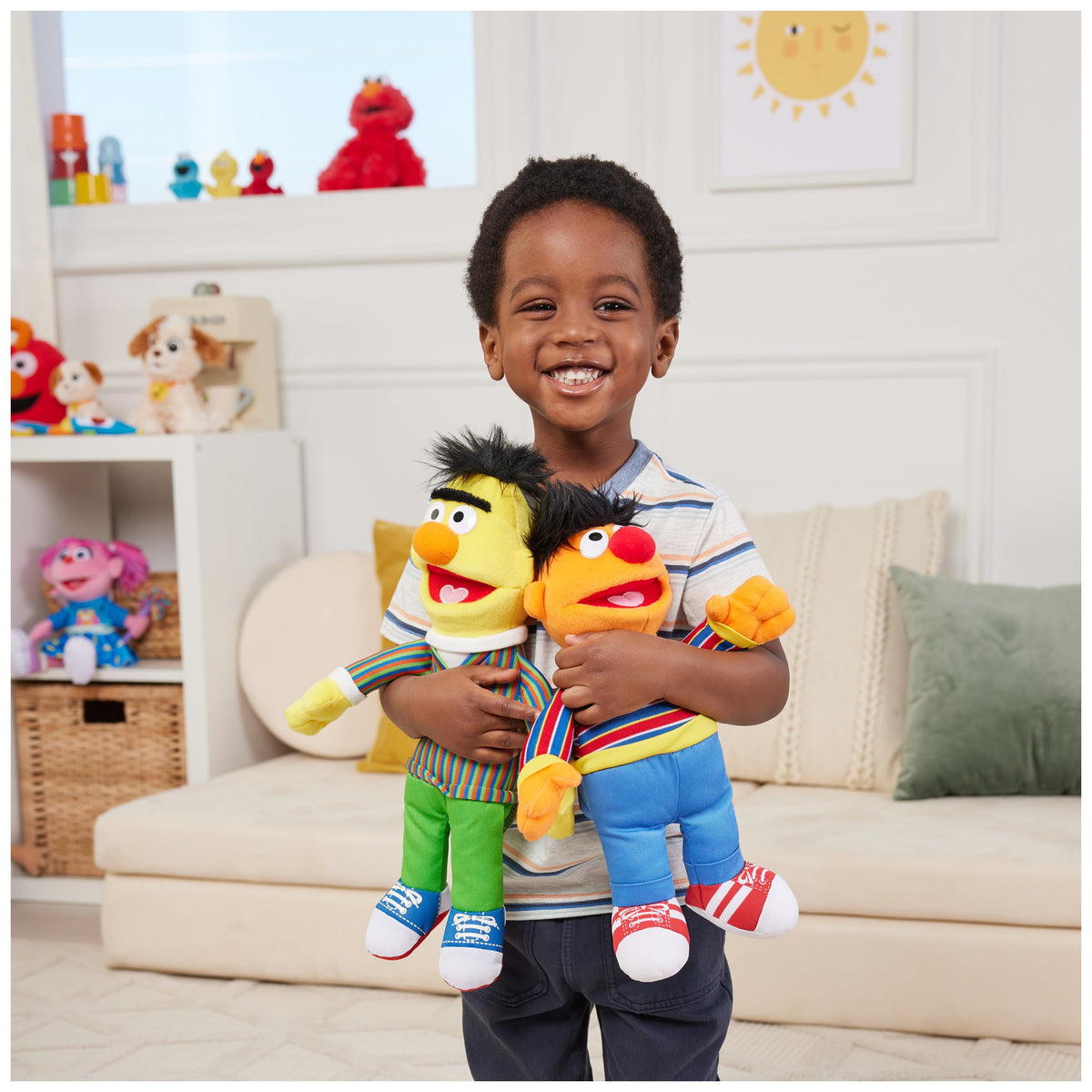 GUND Sesame Street Ernie plush in soft orange fur, comforting companion