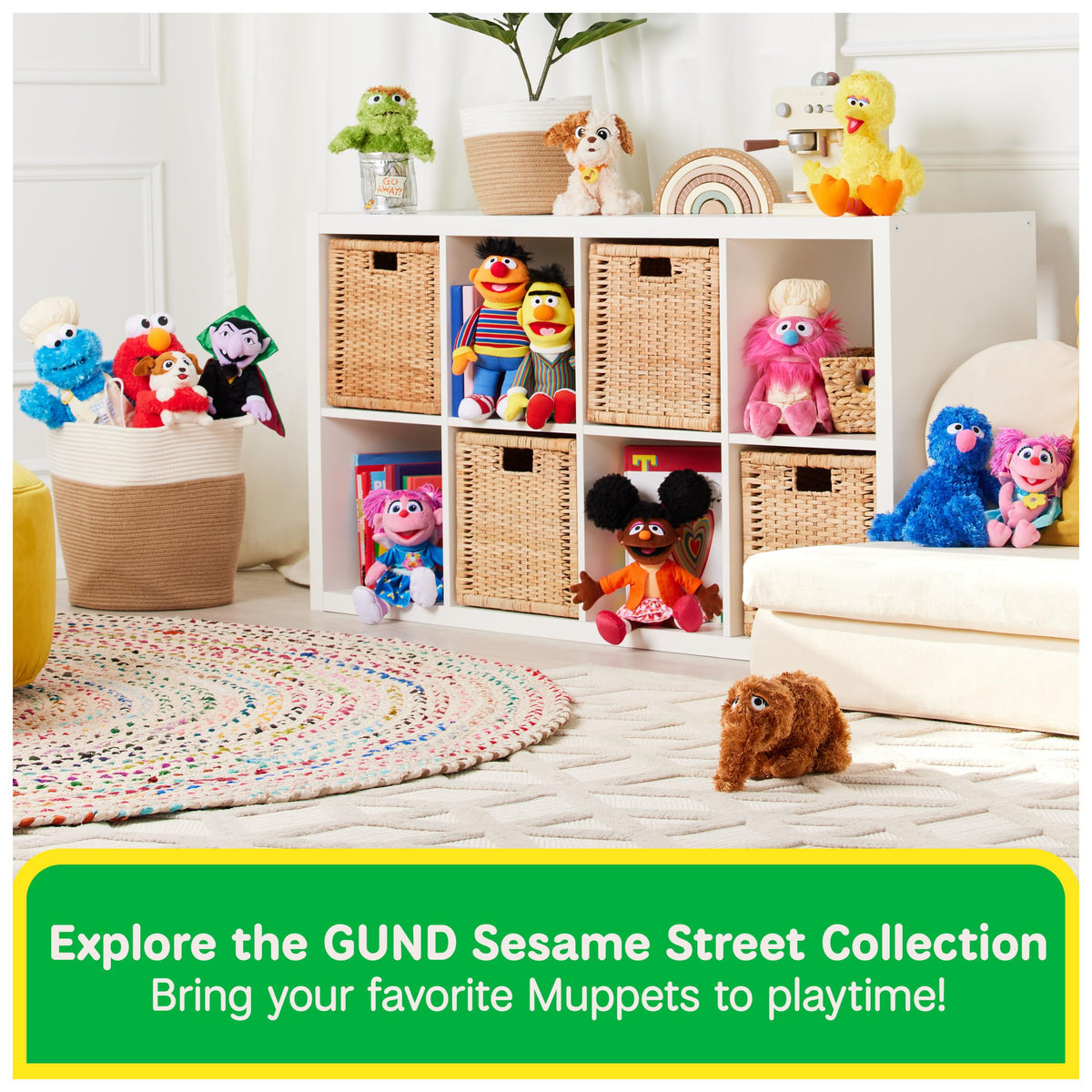 GUND Sesame Street Gift-ready Toothpick plush, perfect for gifting and fans.