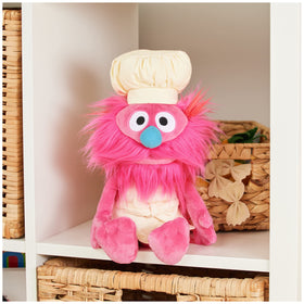 GUND Sesame Street Gonger plush side view, ideal cuddle companion for kids' playtime