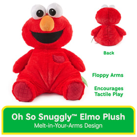 GUND Oh So Snuggly Elmo plush body offers extra squish for cuddles