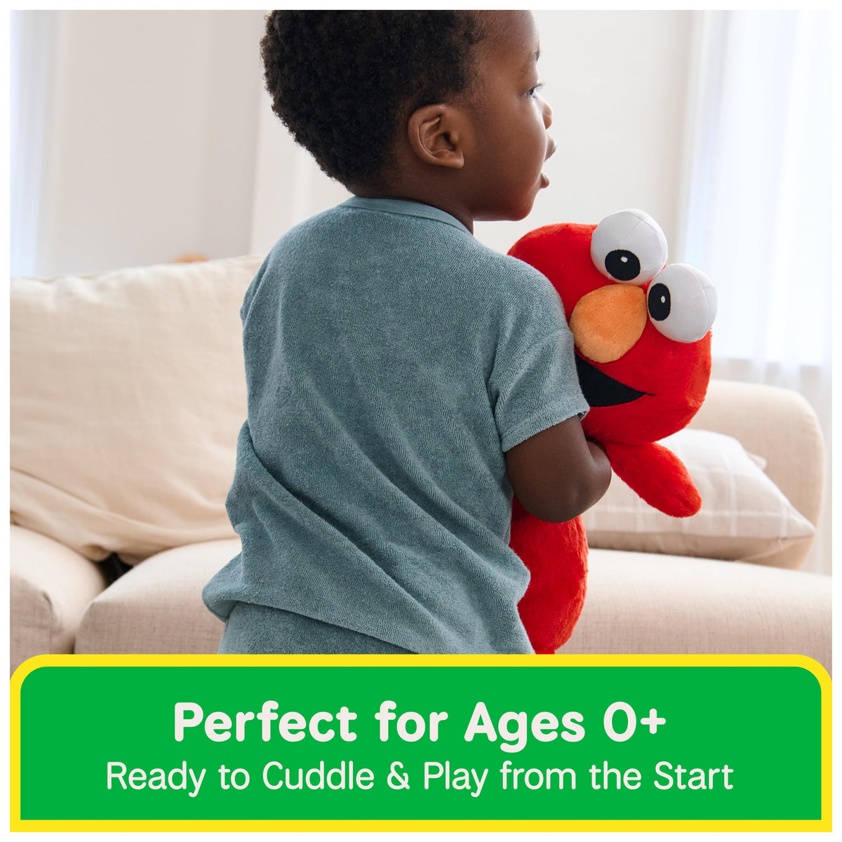 GUND Elmo's bright eyes and smile invite imaginative play