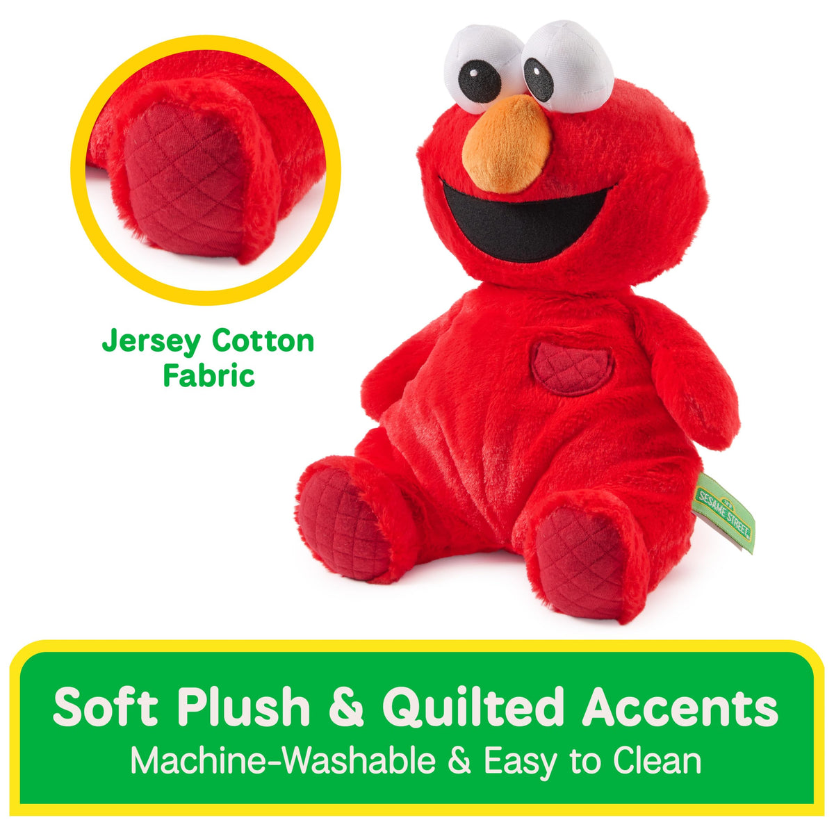 GUND embroidered facial details provide durable expression for babies