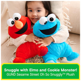GUND Elmo Oh So Snuggly is surface-washable for easy cleanup