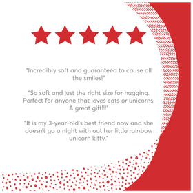 GUND Shimmer Caticorn soft plush material, durable and easy to clean.