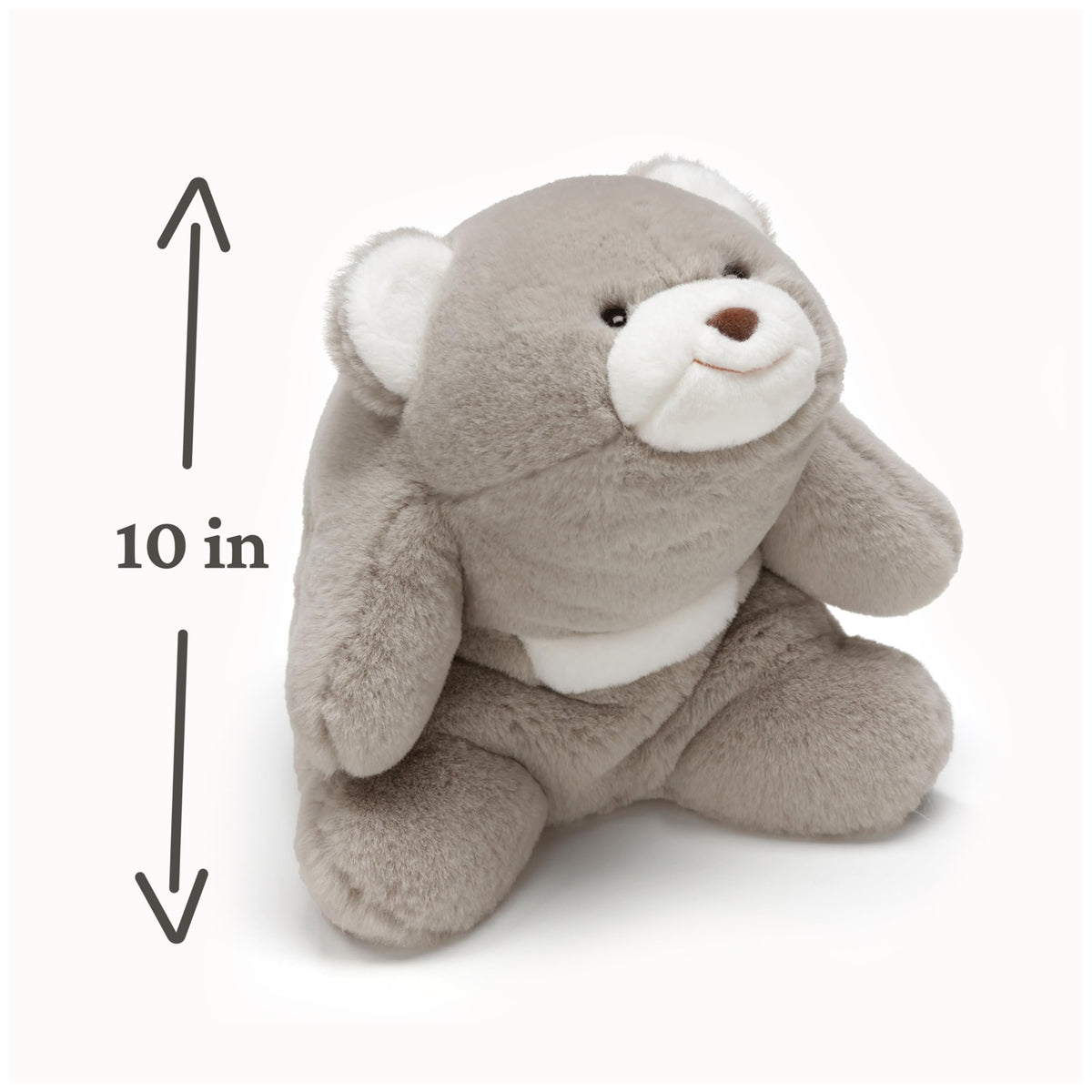 GUND Snuffles teddy bear close-up eyes showing gentle design for emotional connection