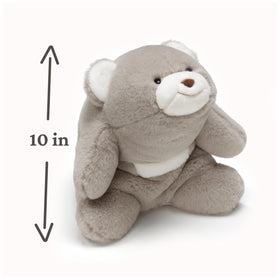GUND Snuffles teddy bear close-up eyes showing gentle design for emotional connection