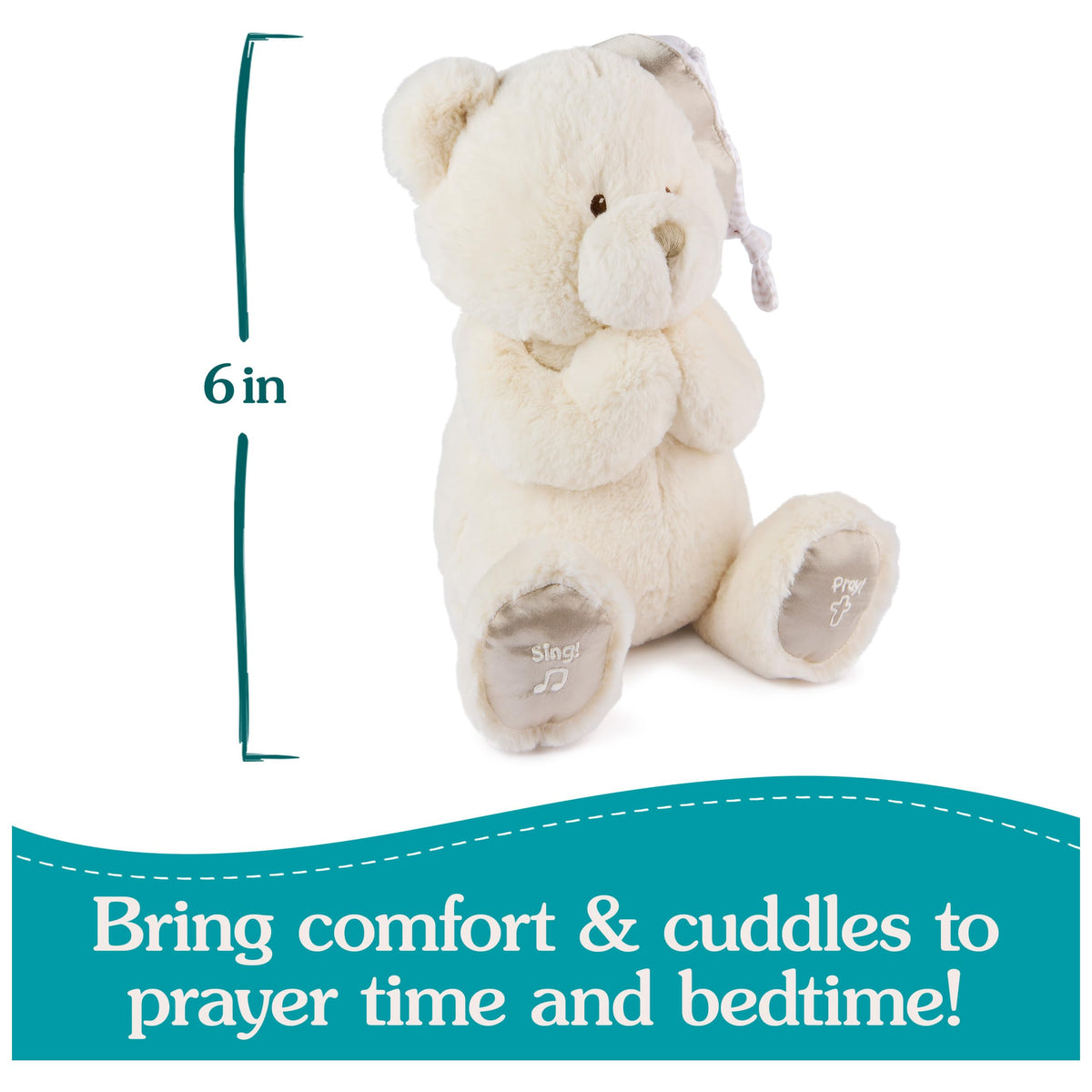 GUND song-mode bear performs This Little Light of Mine and Amazing Grace.