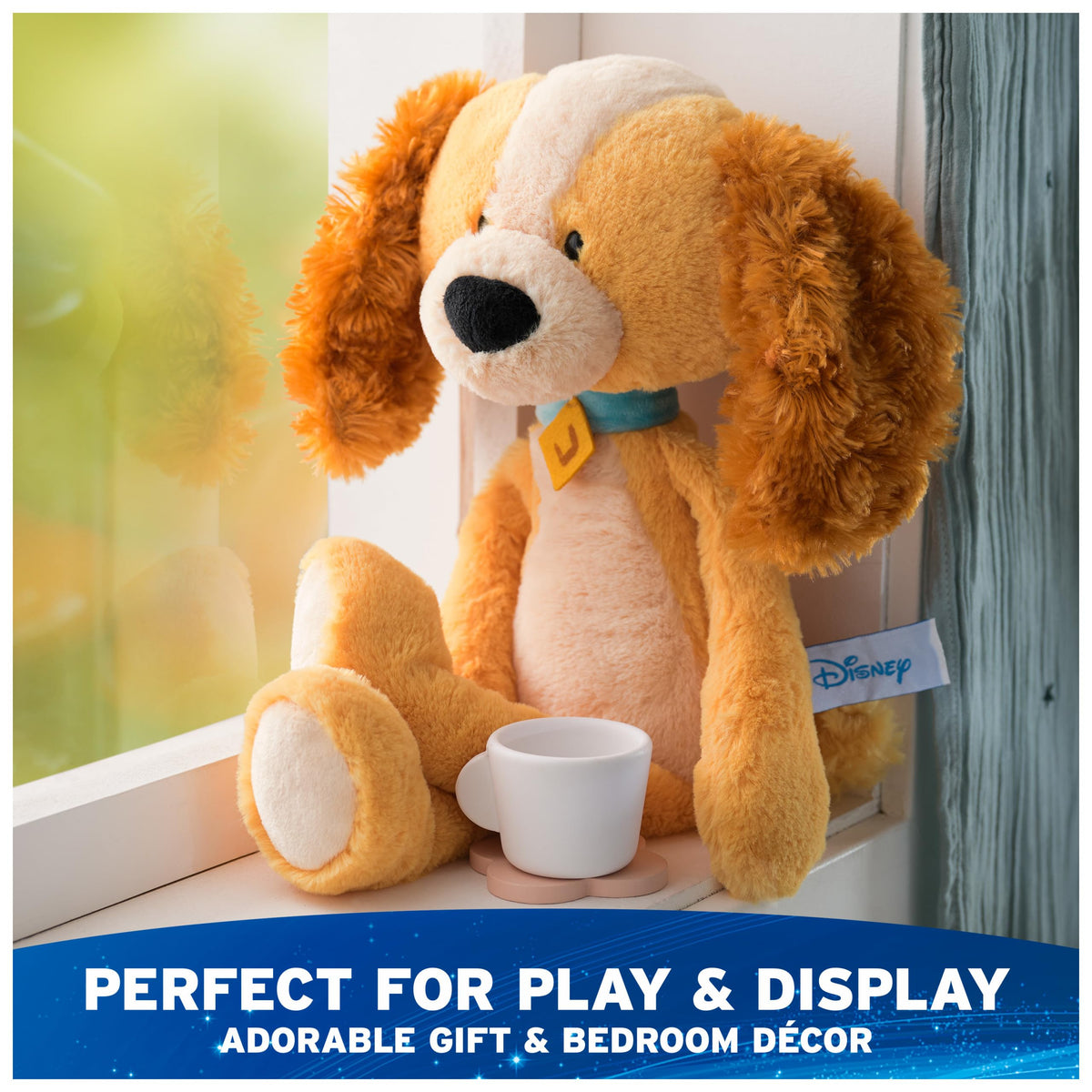 GUND Disney collaboration delivers surface-washable plush great for quick cleanup.