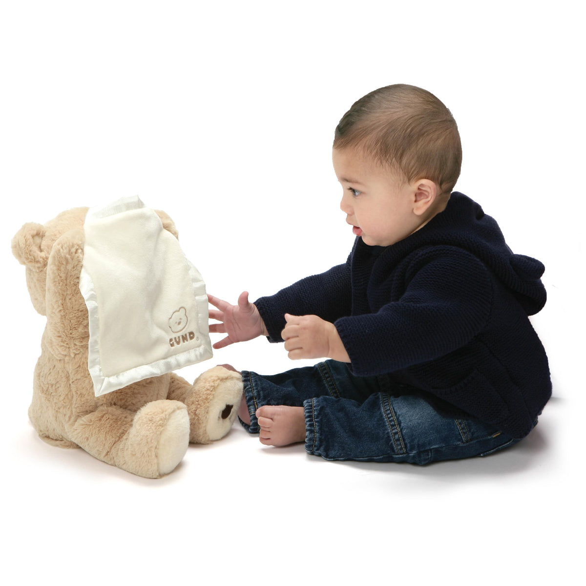 GUND plush is surface washable for easy cleaning after cuddles.