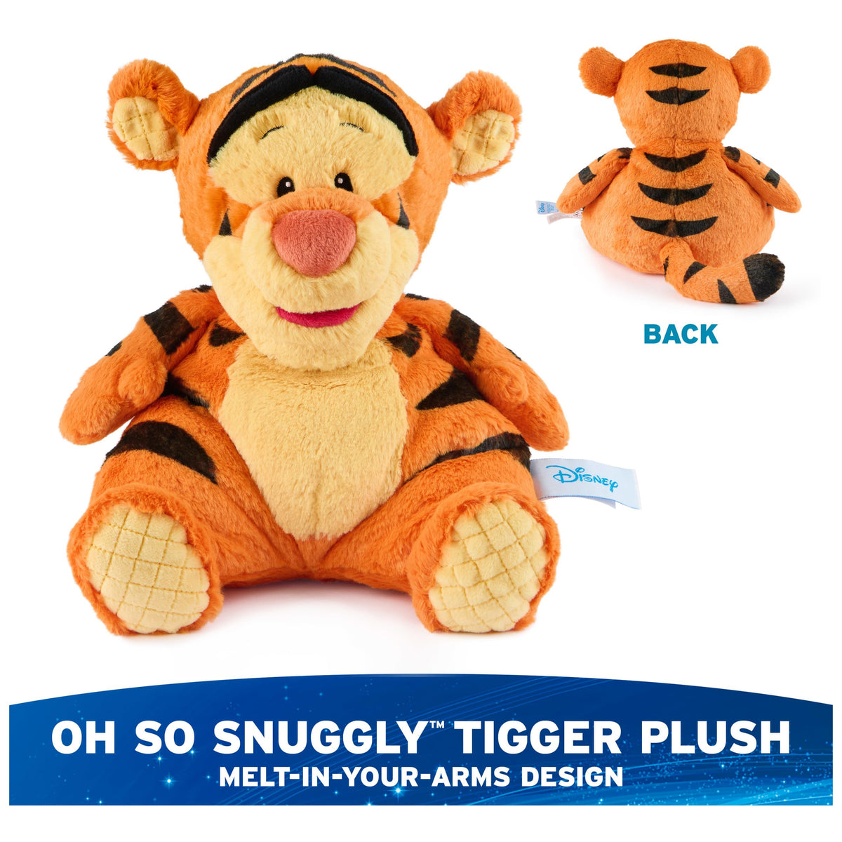 GUND Tigger's expressive face and embroidered features enhance imaginative play