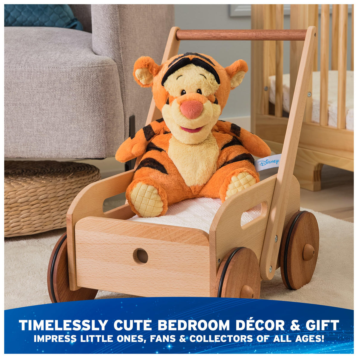 GUND Tigger understuffed seated pose for floppy hug-ready vibes