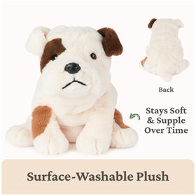GUND Toast Bulldog Plush embroidered paws and soft premium fabric