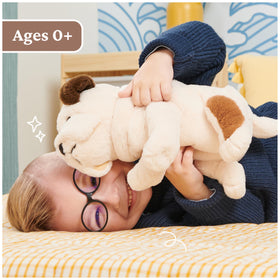 GUND Toast Bulldog Plush side profile showing pouty expression