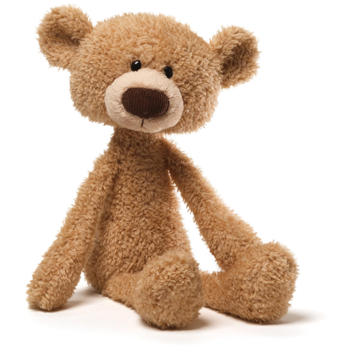 GUND Toothpick 15-inch teddy bear with a slender silhouette for take-along adventures.