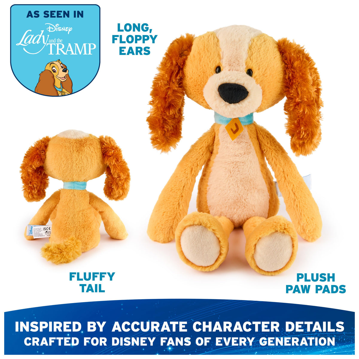 GUND Toothpick plush features slender, poseable body for easy posing during adventures.