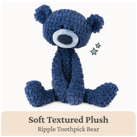 GUND Toothpick Ripple machine washable plush simplifies cleanup after adventures.