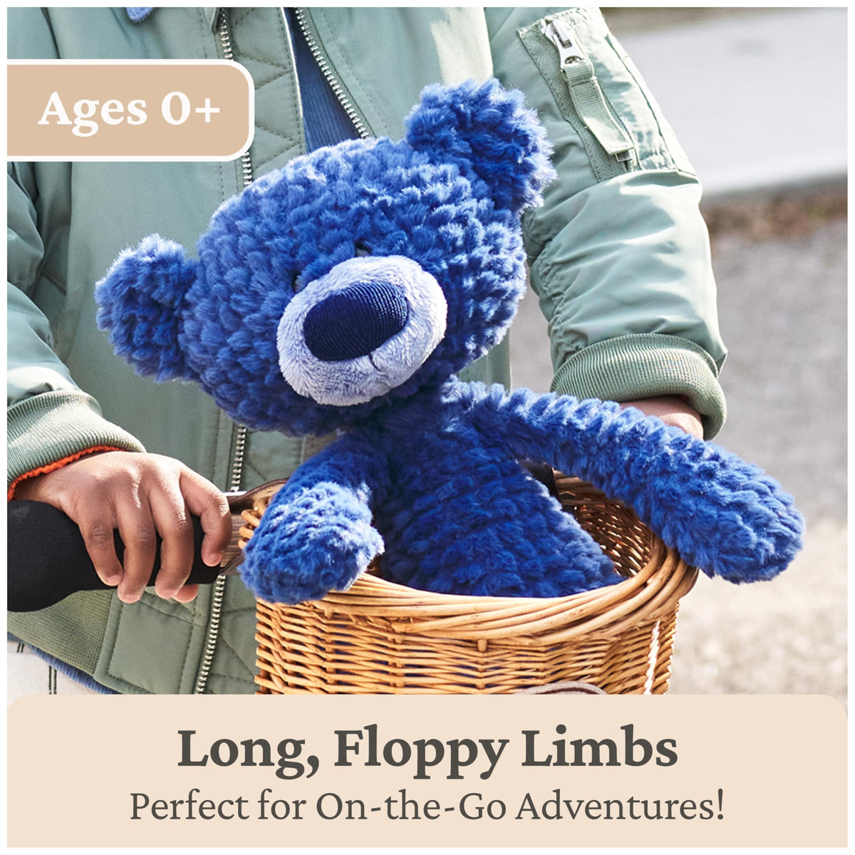 GUND Toothpick Ripple suitable for ages 0 and up for safe cuddling.