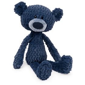 GUND Toothpick Ripple navy plush texture invites soft cuddles for kids.