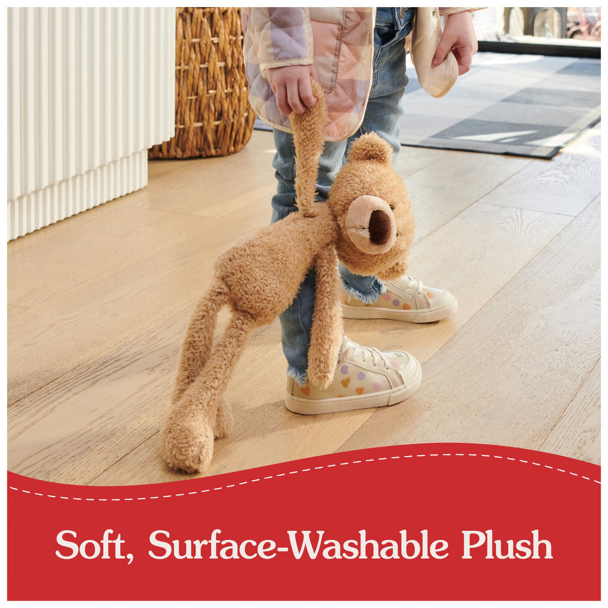 GUND Toothpick surface-washable plush simplifies cleanup after playtime
