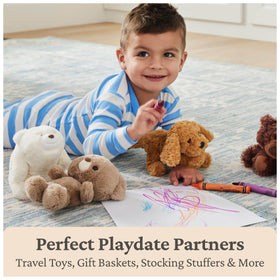 GUND Toothpick Teddy floppy limbs—soft and cuddly for hugs on the go